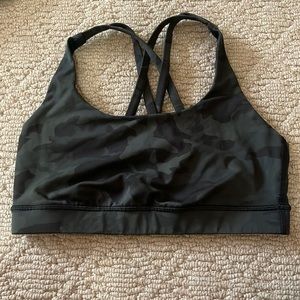 Lululemon energy bra size 6 green camo